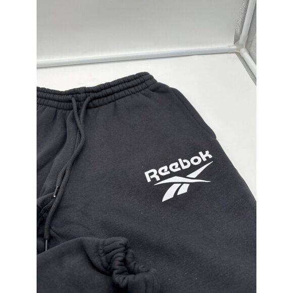 Reebok Women's Identity Logo Fleece Joggers in Black Size 2X - Picture 5 of 9